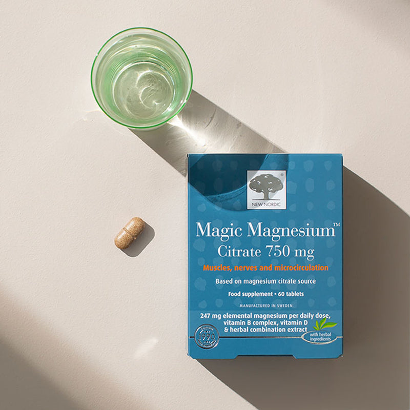 Magnesium Citrate Supplement with B Vitamins and Vitamin D 60 Tablets