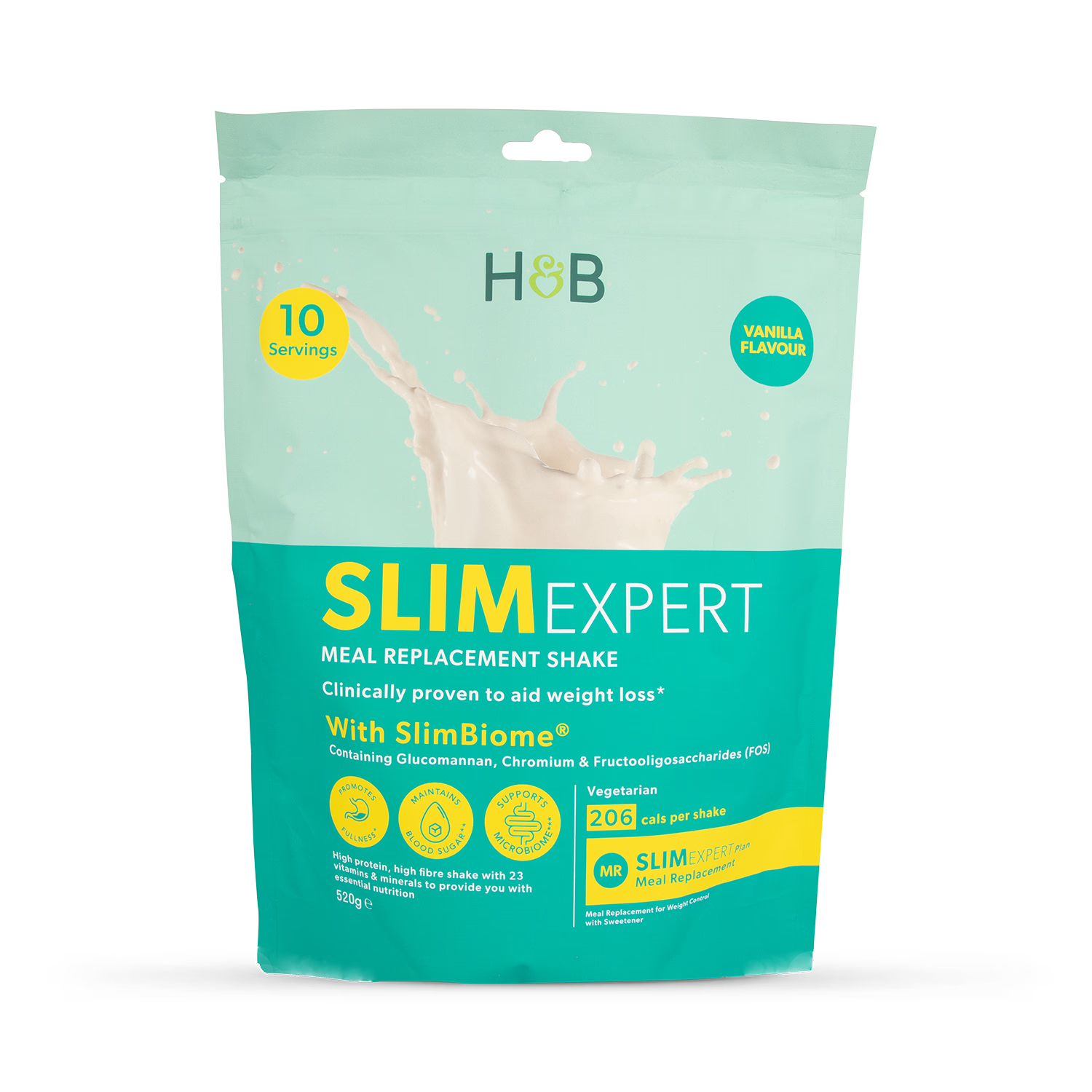 Holland  Barrett SlimExpert Meal Replacement Shake Vanilla Flavour 520g
