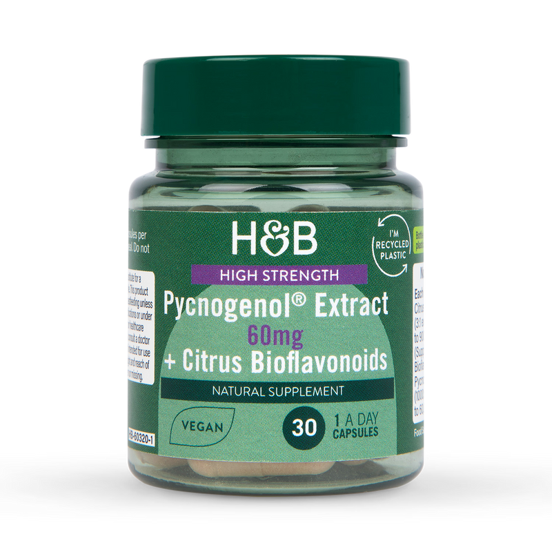 Holland Barrett Pycnogenol 60mg 30 Capsules