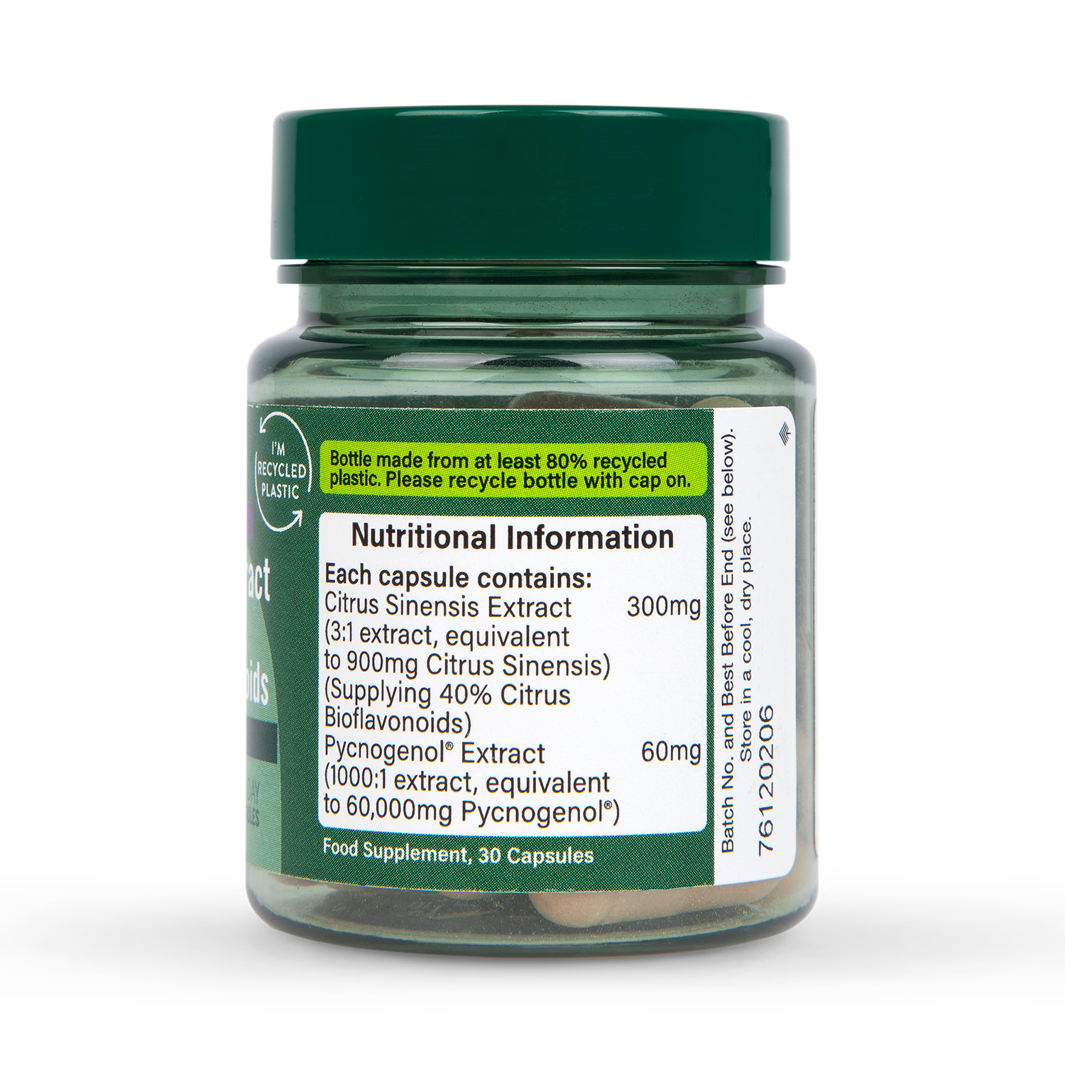 Holland Barrett Pycnogenol 60mg 30 Capsules