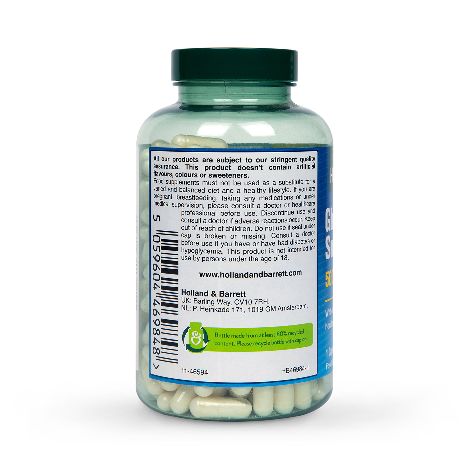 Glucosamine Sulphate 500mg Capsules with Vitamin C for Joint Support 240 Count