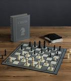 Vintage bookshelf chess board game (British brand)