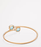 Pomellato Nudo bangle with blue topaz and diamonds - British product