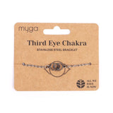 Myga chakra bracelet third eye stainless steel, imported from the UK