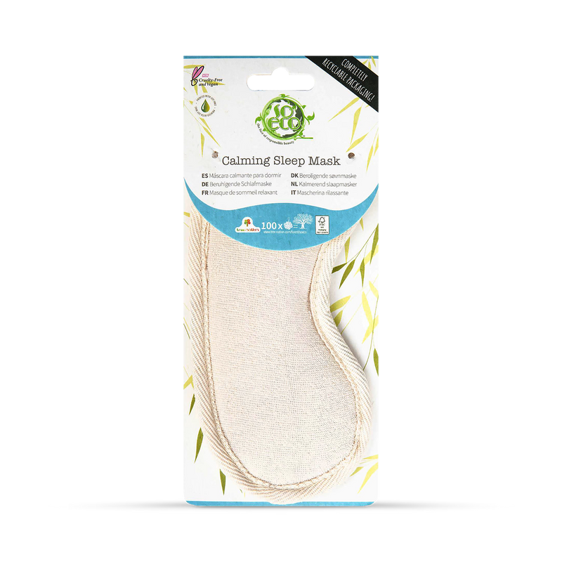 Calming Cotton Sleep Eye Mask with Adjustable Strap
