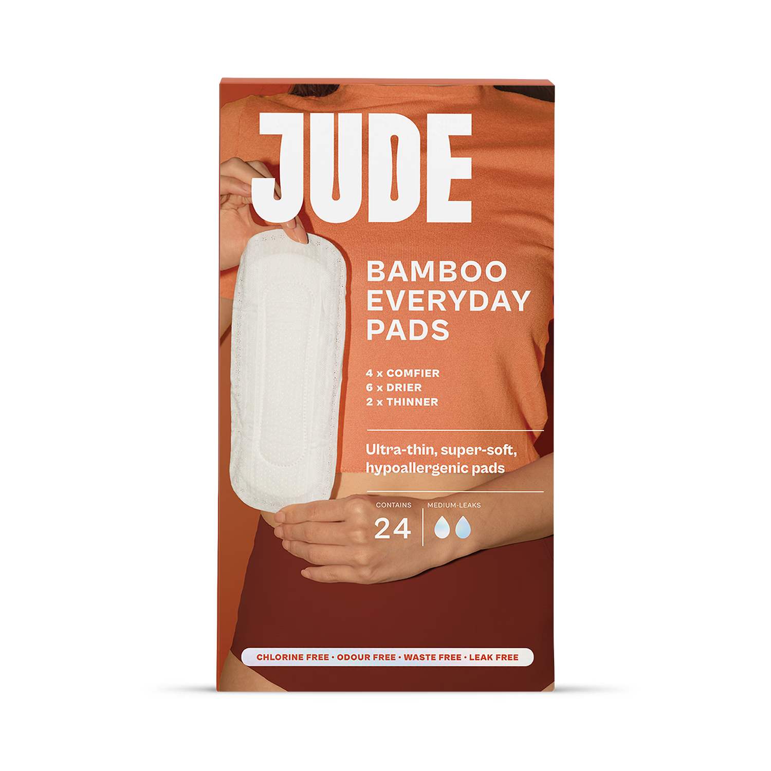 Jude Bamboo Everyday Pads 24 Pack