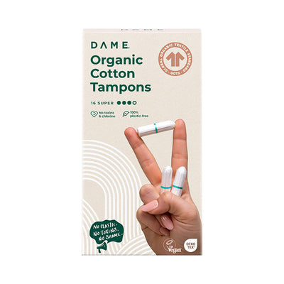 Holland & Barrett 100% Cotton Tampons 16 Pack with Widthways Expansion- Buy online at McGrocer