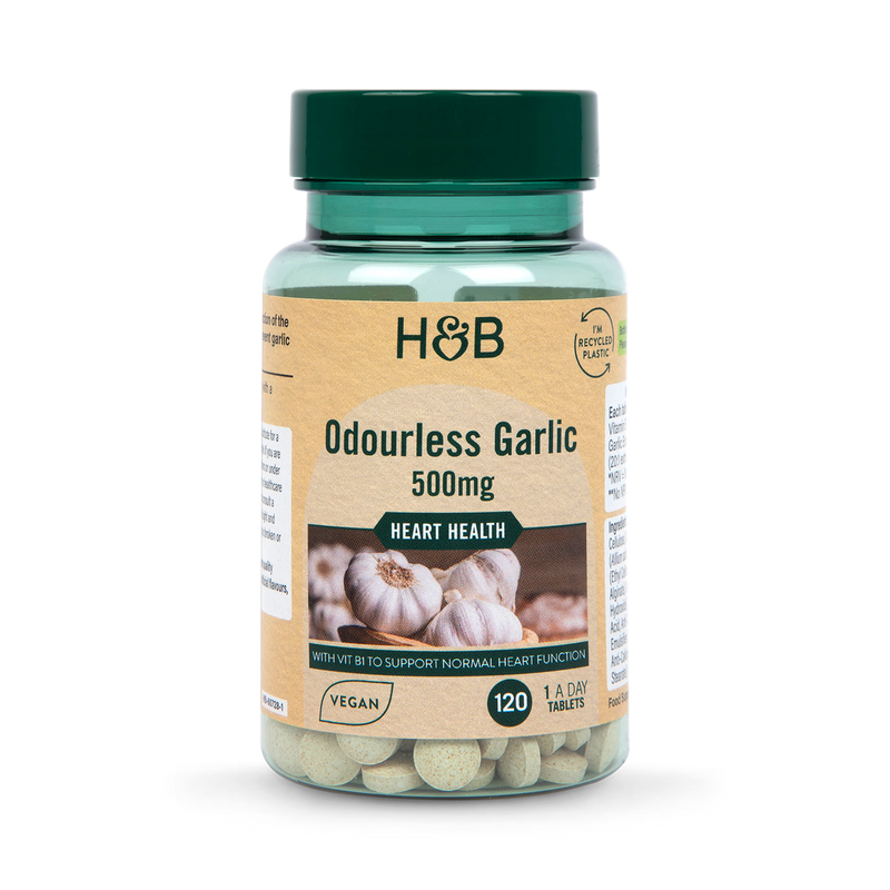 Holland Barrett Enteric Coated Odourless Garlic 500mg 120 Tablets