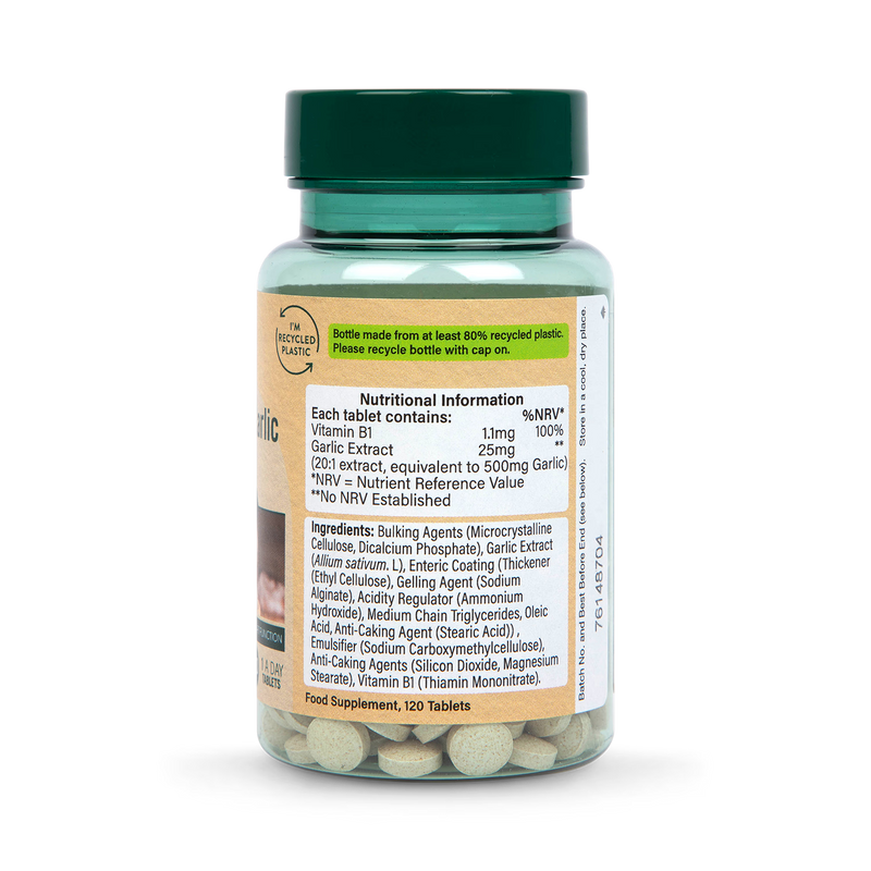 Holland Barrett Enteric Coated Odourless Garlic 500mg 120 Tablets