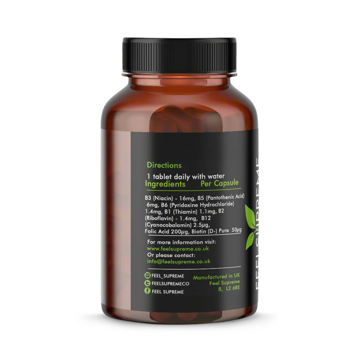 Vitamin B Complex supplement 60 tablets - British product