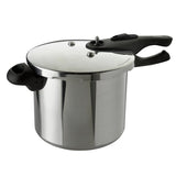 Tower 7 litre aluminium pressure cooker with steamer basket, imported from the UK