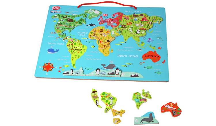 Chad Valley PlaySmart Magnetic World Map GOODS Argos