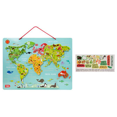Argos Chad Valley PlaySmart Magnetic World Map Educational Magnetic Wall Map 30 cm- Buy online at McGrocer