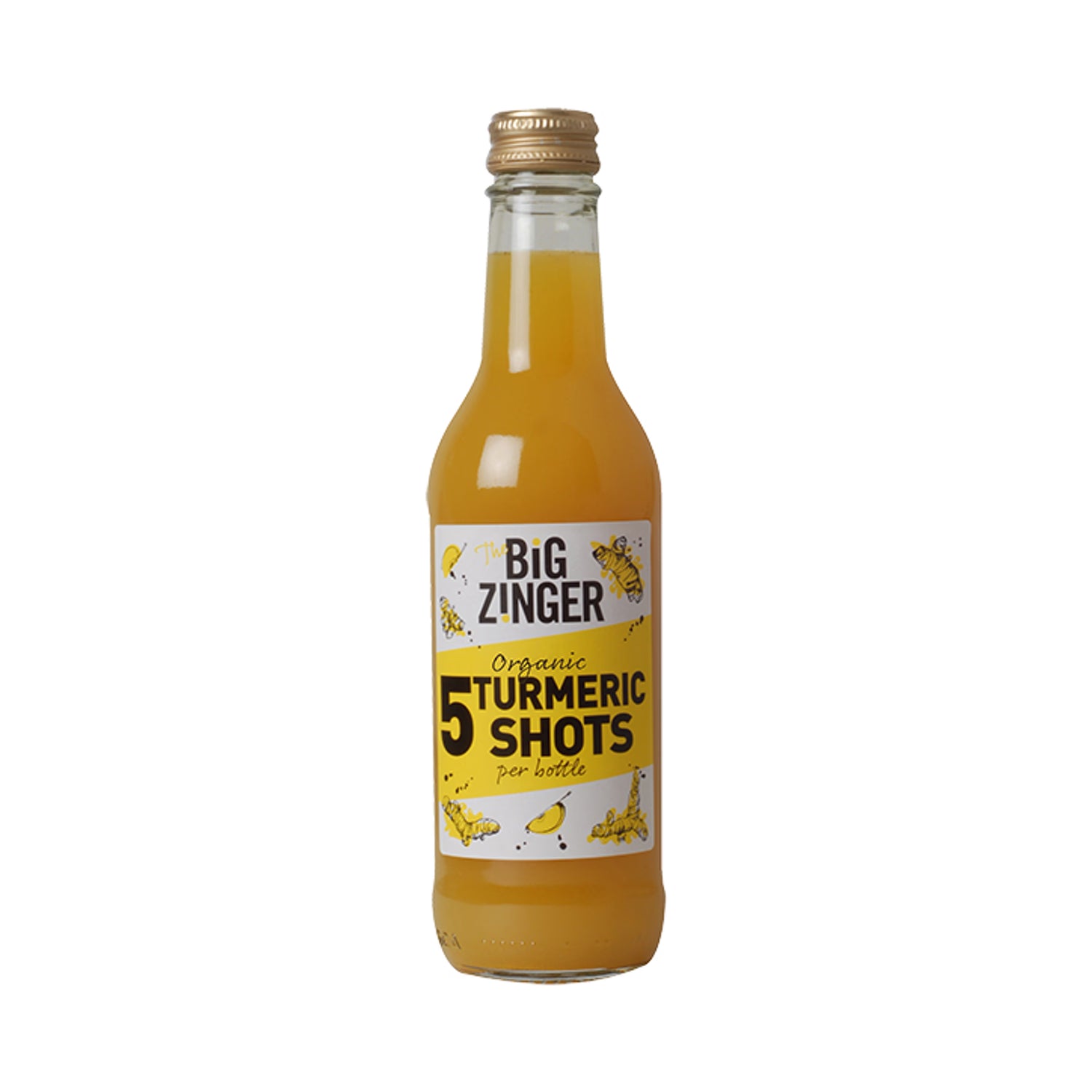 Big Zinger Organic Turmeric Drink 330ml 5x Shots