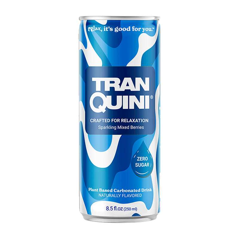 Tranquini Sparkling Wellness Drink with Adaptogens Mixed Berries 250ml - Ginger Lemongrass
