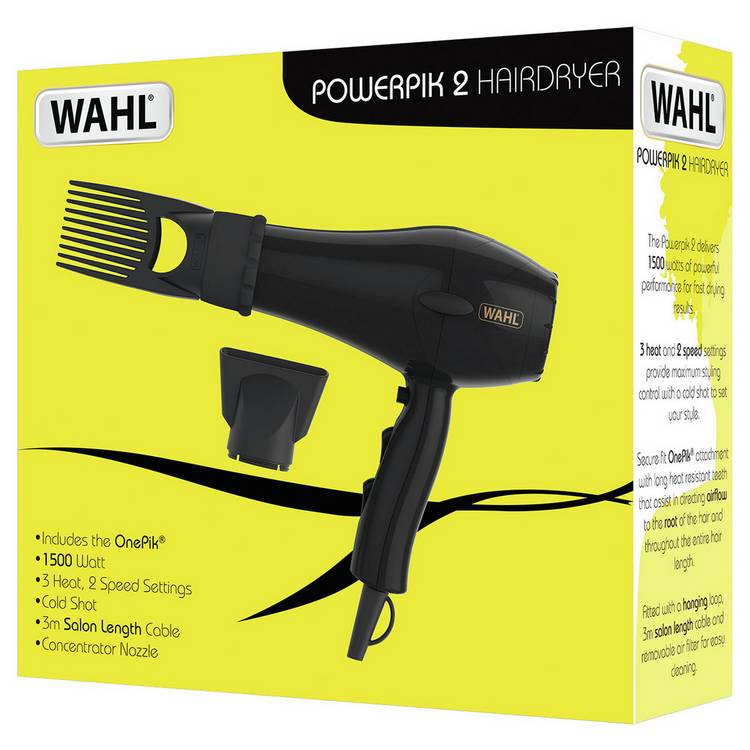 Wahl PowerPik 2 Hair Dryer with pik attachment - British product