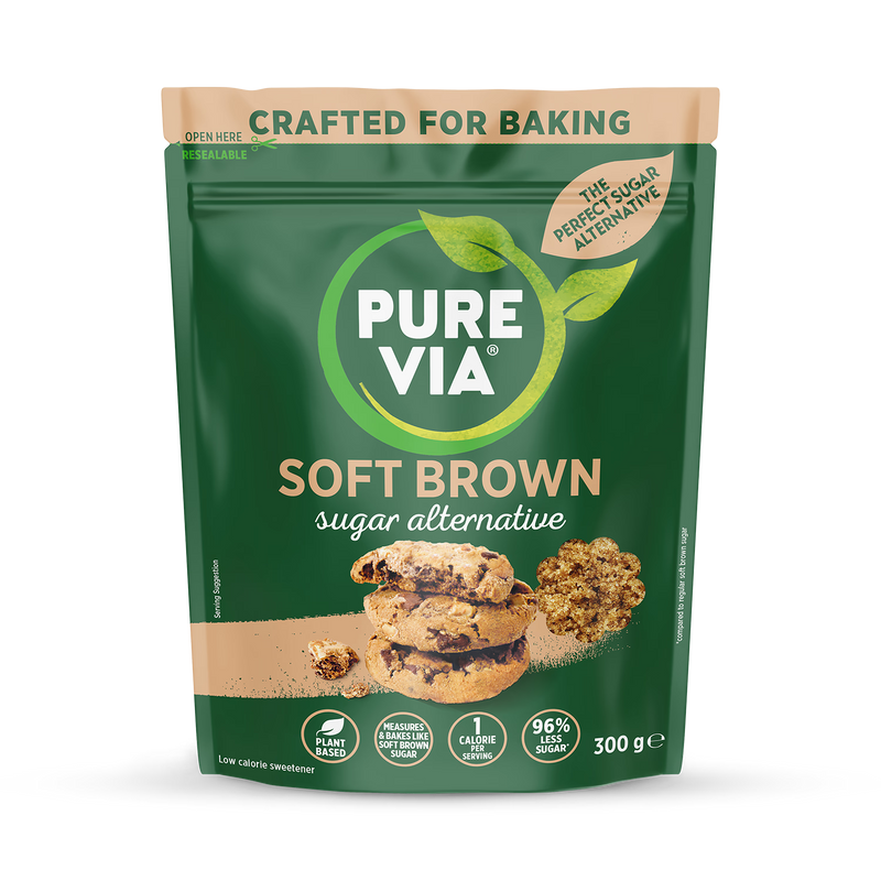 Pure Via Soft Brown Sugar Alternative 300g - Demerara Sugar