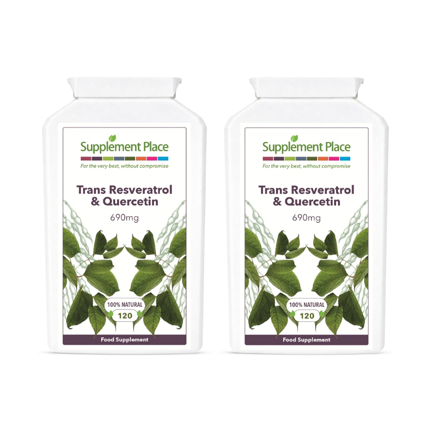 Supplement Place Trans Resveratrol Quercetin 240 capsules (British brand)