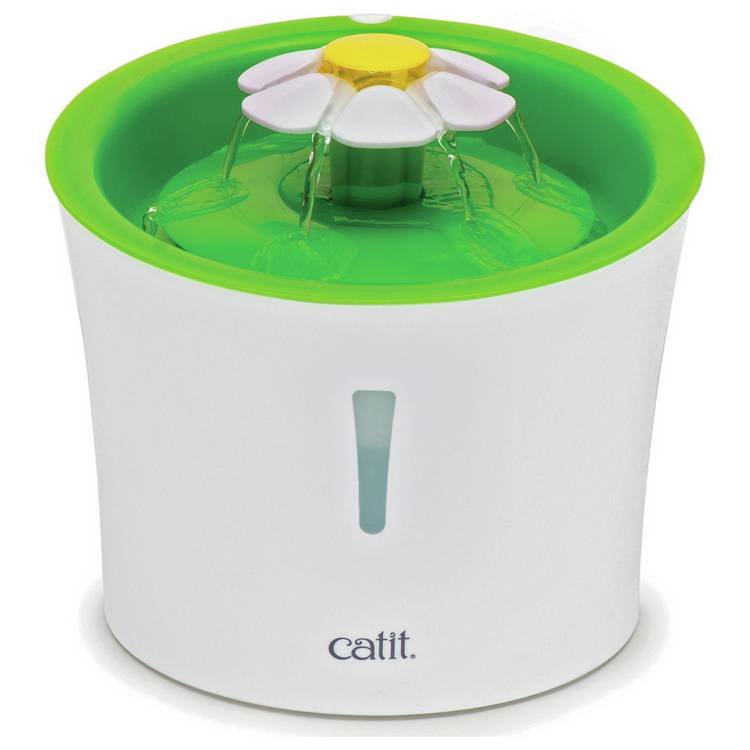 Catit Flower Drinking Fountain green plastic cat water fountain, imported from the UK