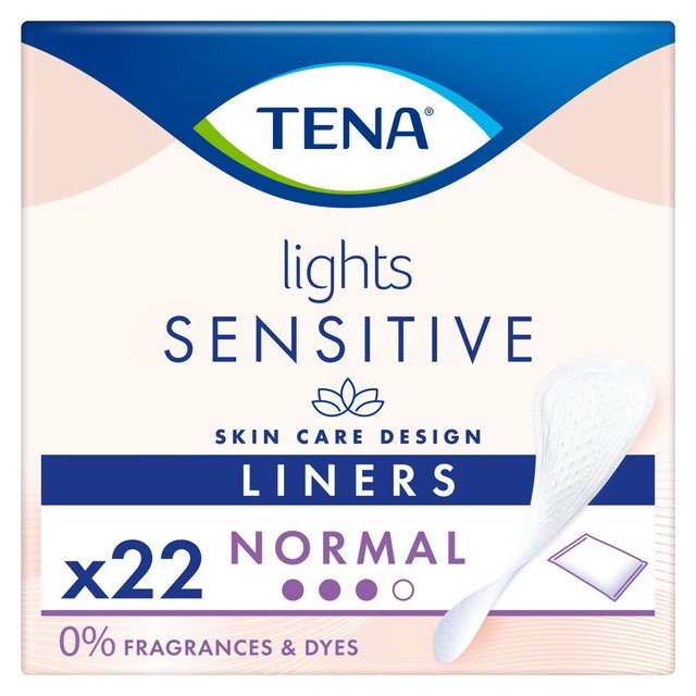 Lights by TENA Incontinence Liners Single Wrap   22 per pack