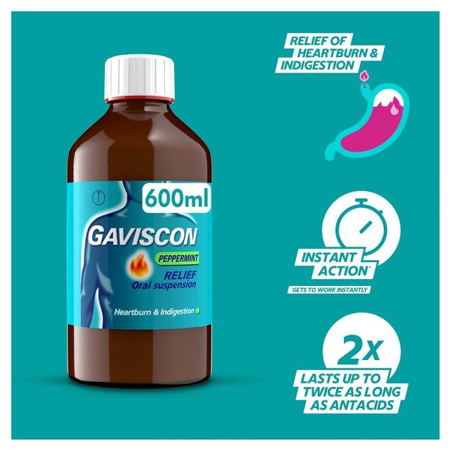 Gaviscon Liquid Heartburn & Indigestion Peppermint   600ml GOODS M&S   