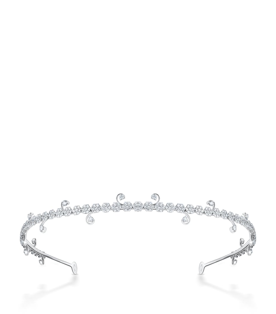 David Morris white gold Le Jardin tiara - British product