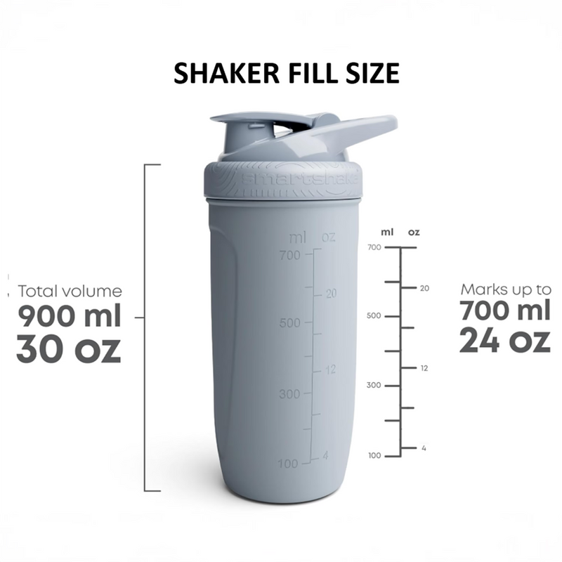 Stainless Steel Protein Shaker with Carry Loop 900ml