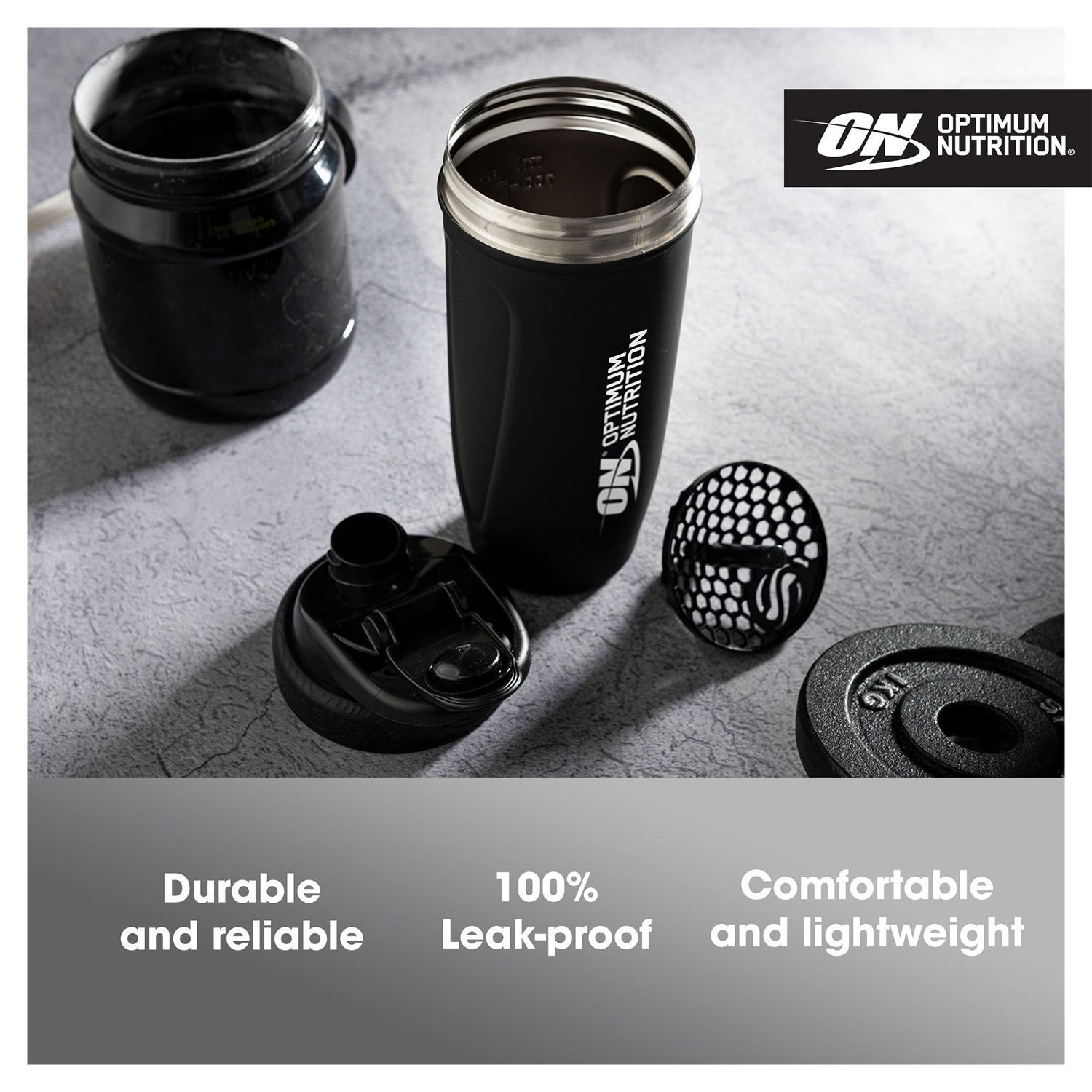 Stainless Steel Protein Shaker with Carry Loop 900ml