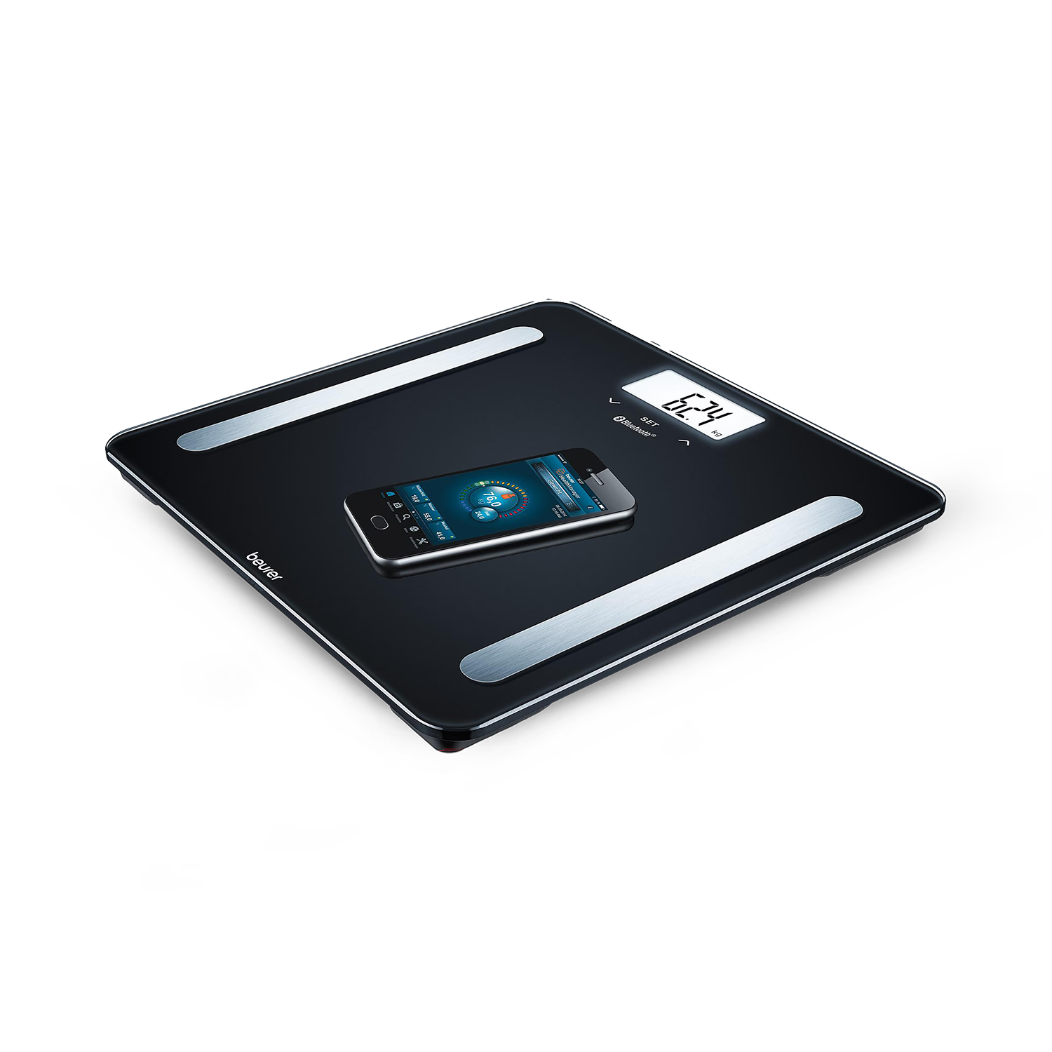 Beurer Diagnostic Bathroom Scale with HealthManager App BF600 Black