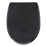 Argos Home black glitter slow close toilet seat - British product