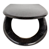 Argos Home black glitter slow close toilet seat - British product