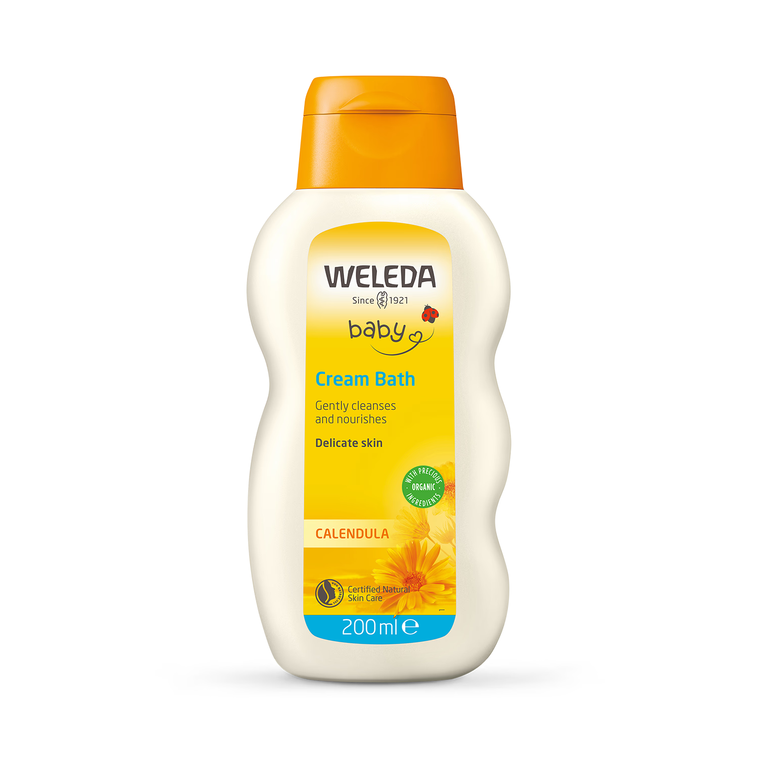 Gentle Calendula and Almond Oil Baby Cream Bath 200ml