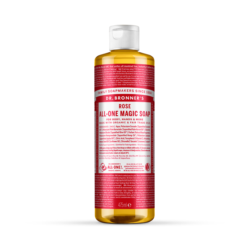 Organic Rose-Scented Concentrated Liquid Soap 475ml