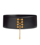 Schiaparelli leather corset belt 10cm width - British product