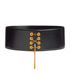Schiaparelli leather corset belt 10cm width - British product