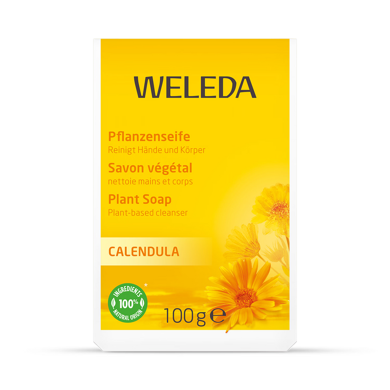 Soothing Calendula and Chamomile Bar Soap for Sensitive Skin 100g