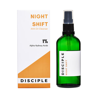 Holland & Barrett Night Cleansing Oil with AHA Fruit Acids and Cotton Wash Cloth 100ml- Buy online at McGrocer