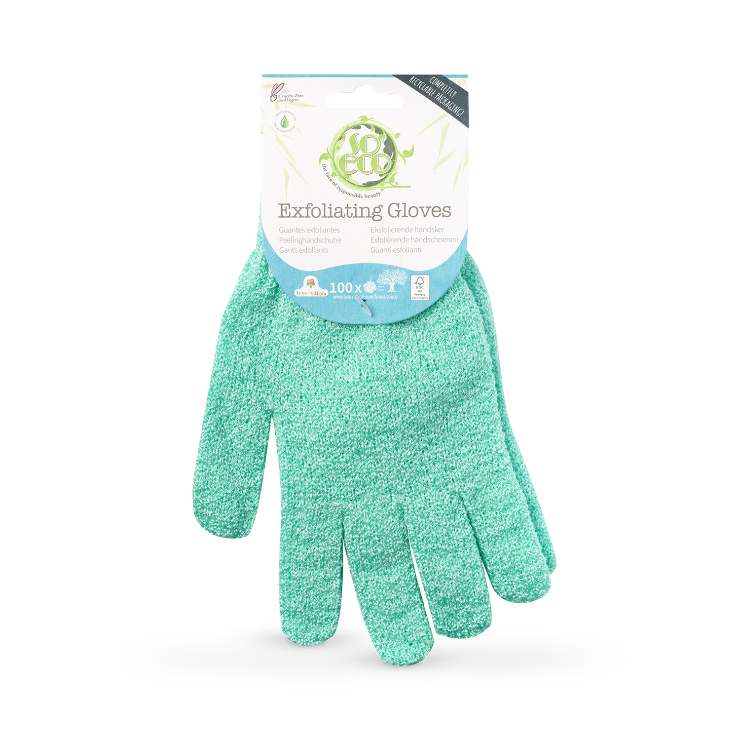 2-in-1 Dual-Sided Exfoliating and Lathering Body Glove
