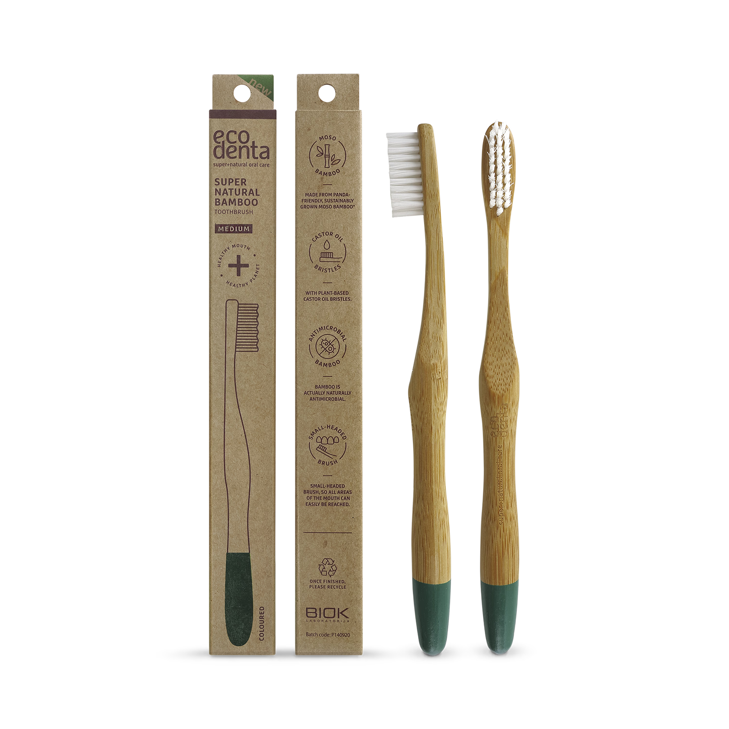 Ecodenta Bamboo Toothbrush - Medium