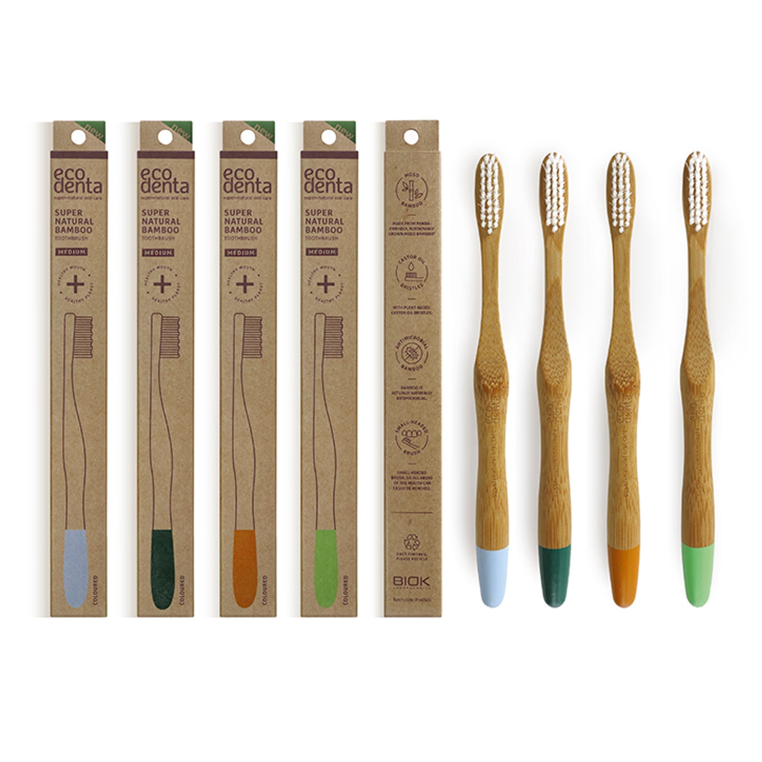 Ecodenta Bamboo Toothbrush - Medium