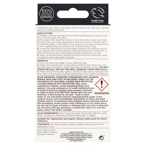 Superdrug Finishing Touches black nail polish (British brand)