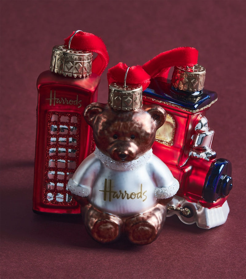 Harrods Christmas tree decorations set of 6 miniature, UK version