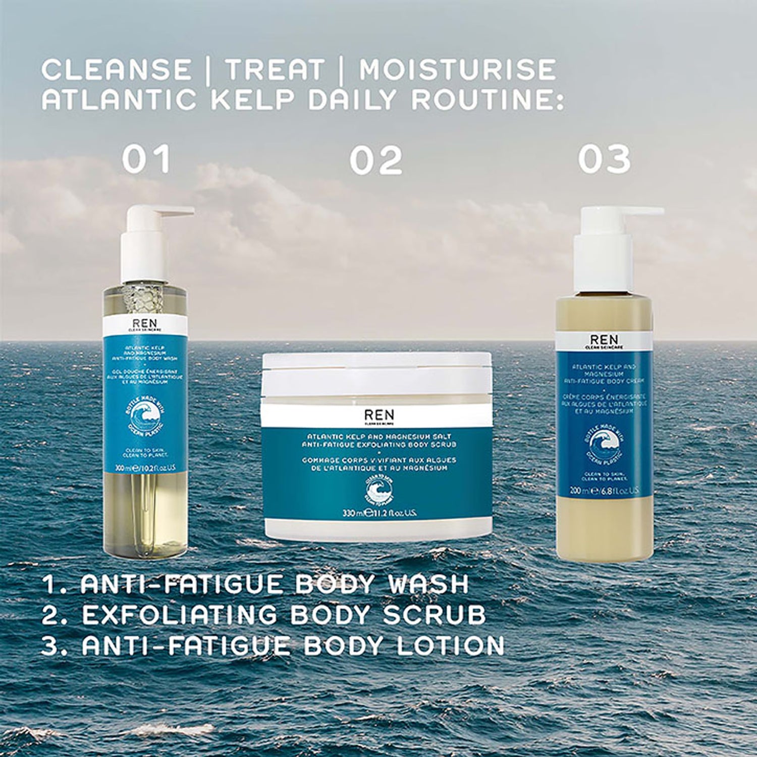 Exfoliating Body Scrub with Magnesium Sea Salt and Microalgae Oil