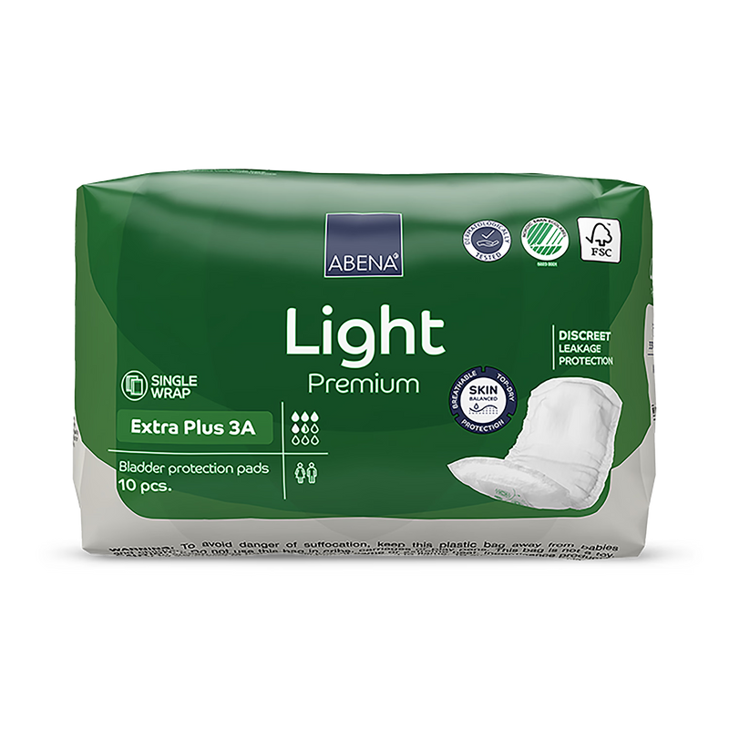 Abena Light Extra Plus 3A 650ml Absorbency 10 Incontinence Pads