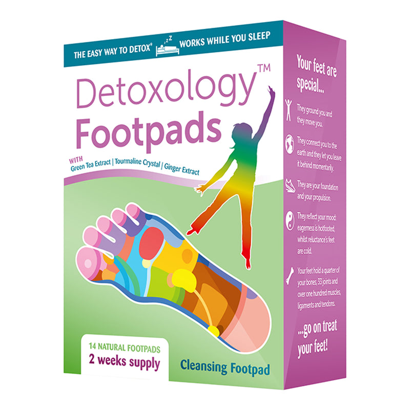 Natural Detox Footpads with Green Tea, Tourmaline Crystal and Ginger Extract - 14 Pads