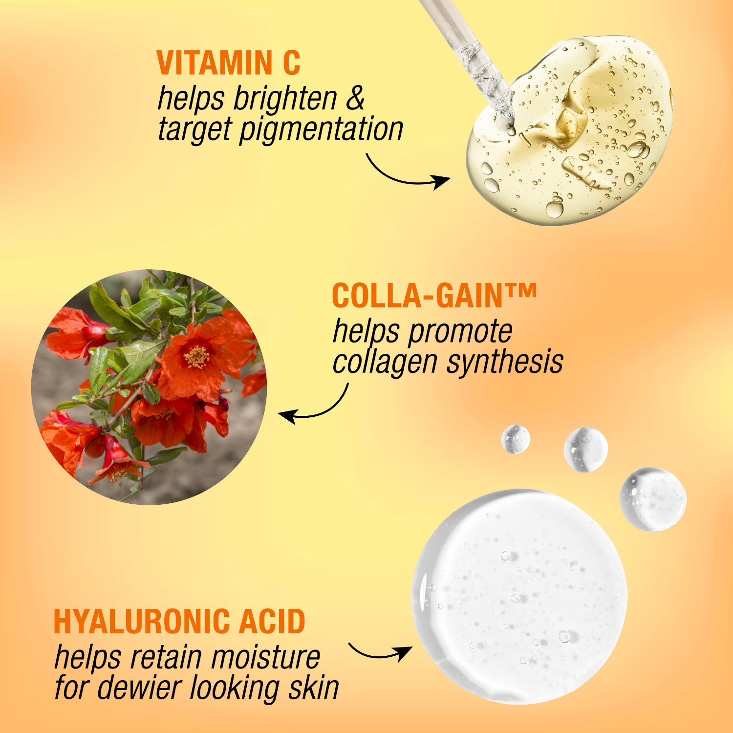 Vitamin C Brightening Daily Face Moisturiser with Hyaluronic Acid 75ml