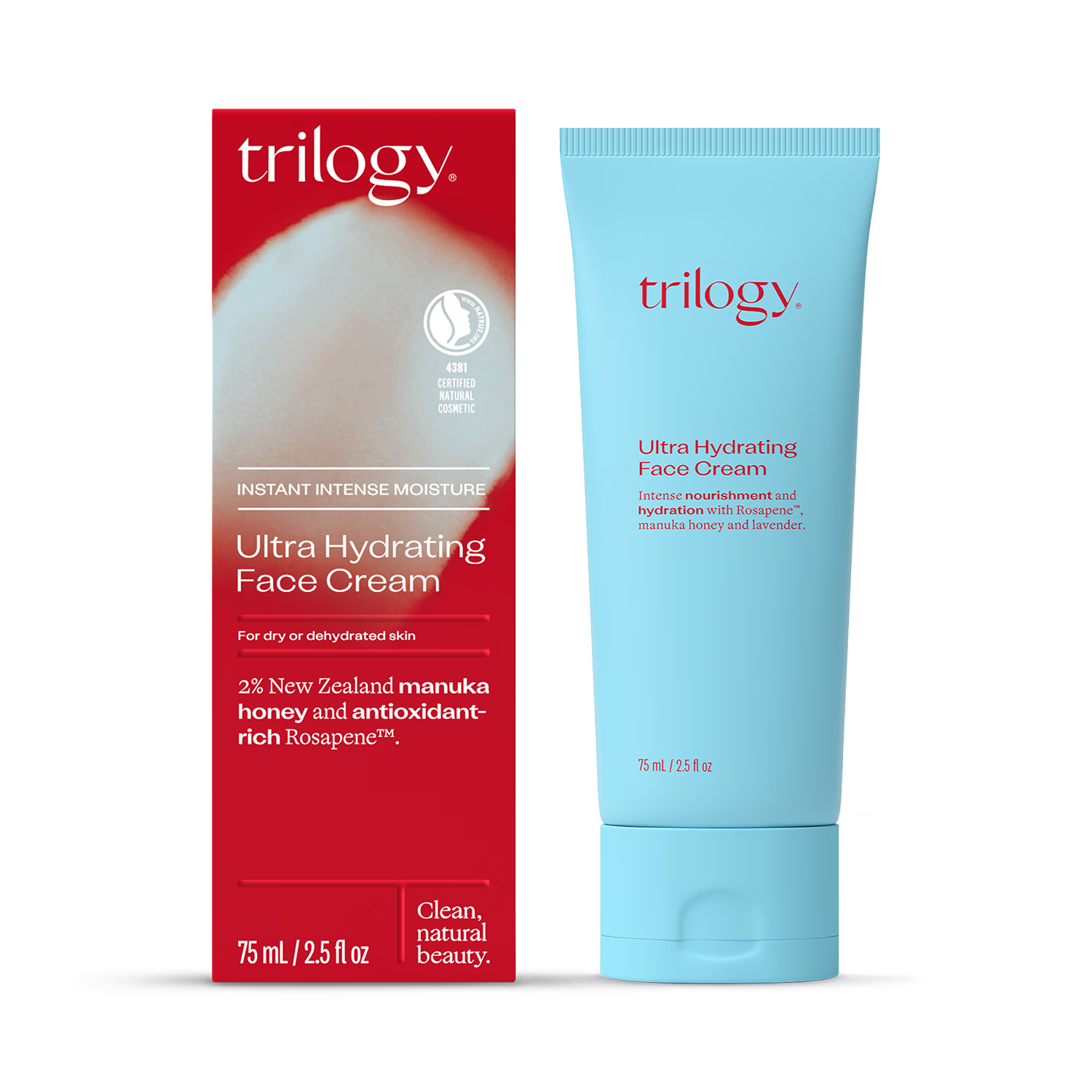 Ultra Hydrating Face Cream with Manuka Honey and Rosehip 75ml