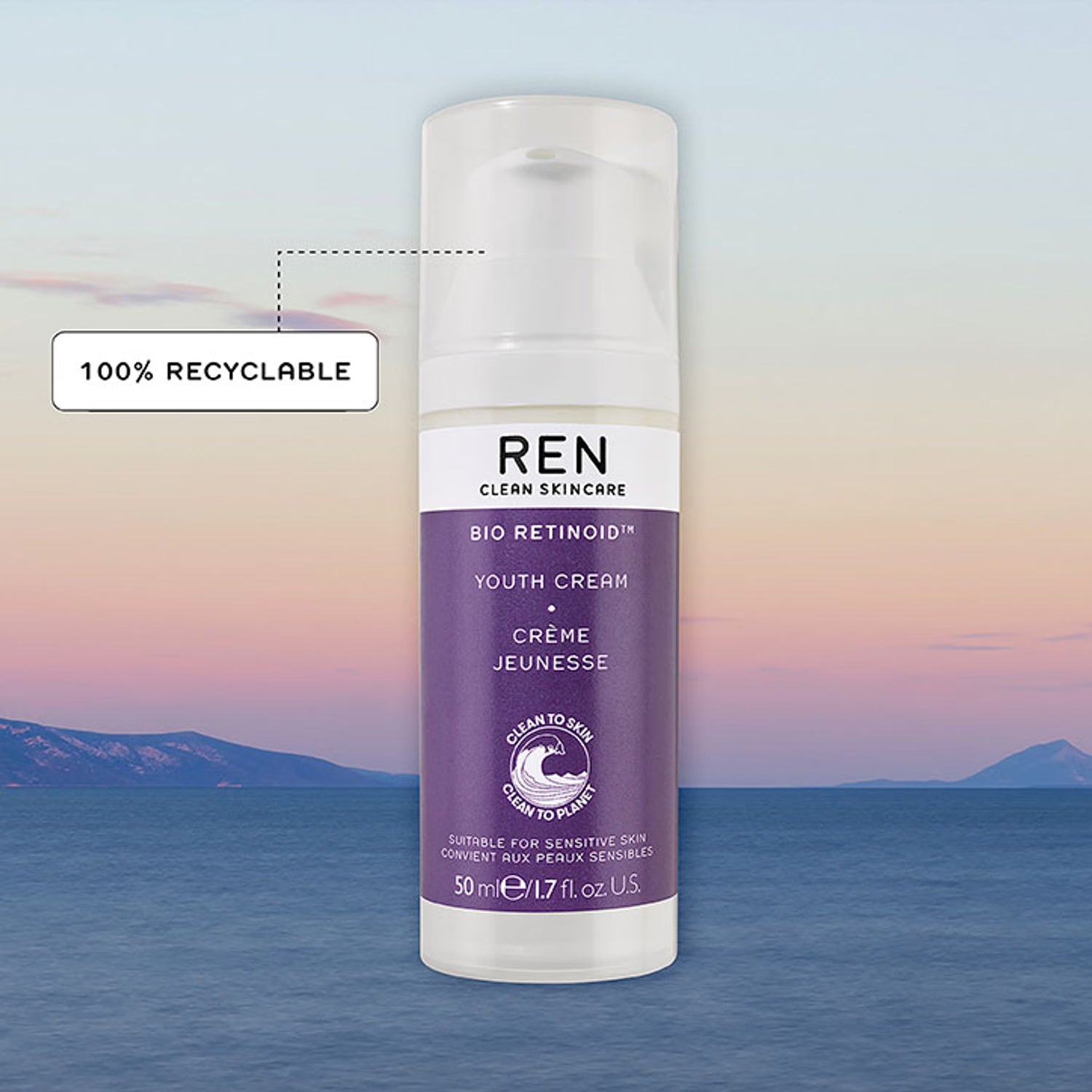 Anti-Ageing Youth Face Cream with Plant-Derived Retinol Alternative 50ml