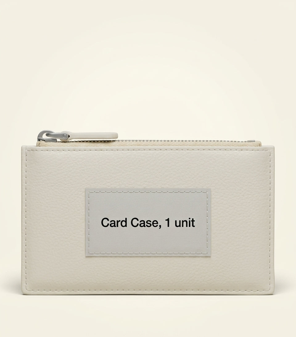 Prada Saffiano leather card holder with zip closure (British brand)