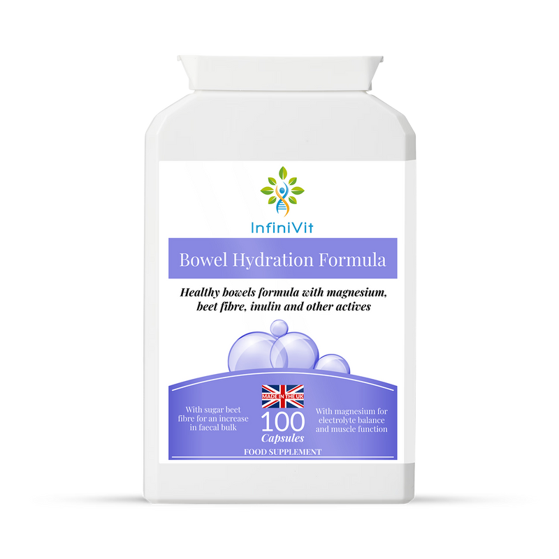 InfiniVit Bowel Hydration Formula 100 Capsules, imported from the UK
